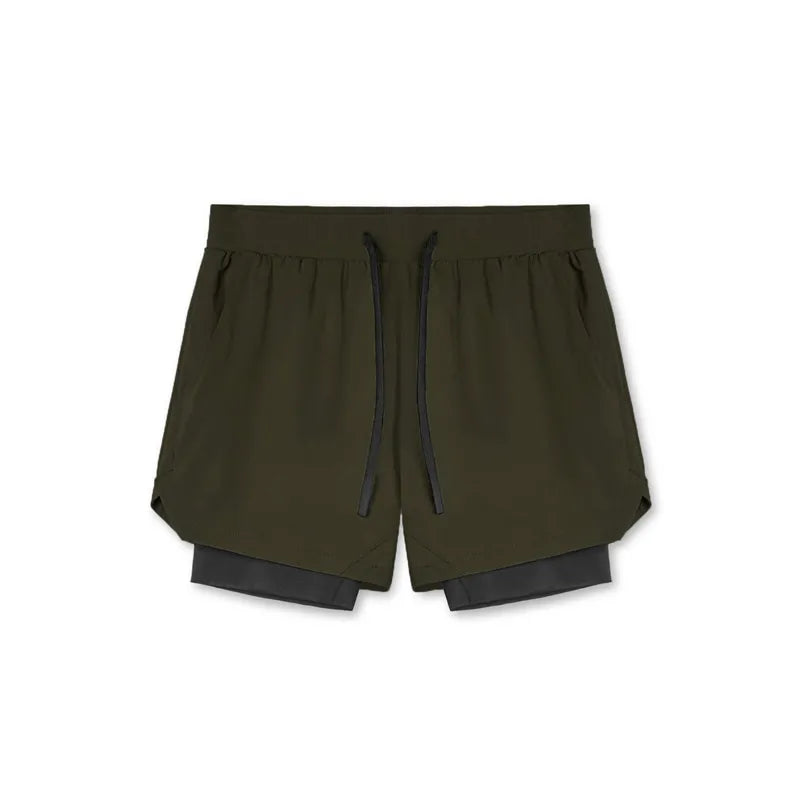 Men's Dual-Layer Performance Shorts