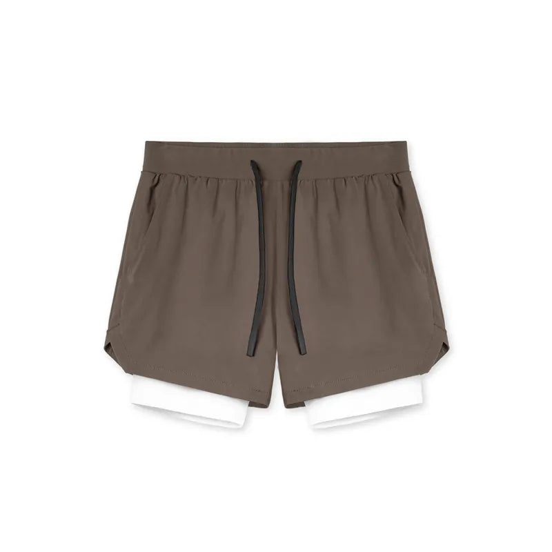 Men's Dual-Layer Performance Shorts